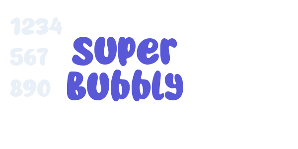 Super Bubbly font free