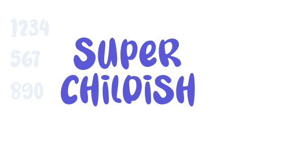 Super Childish font