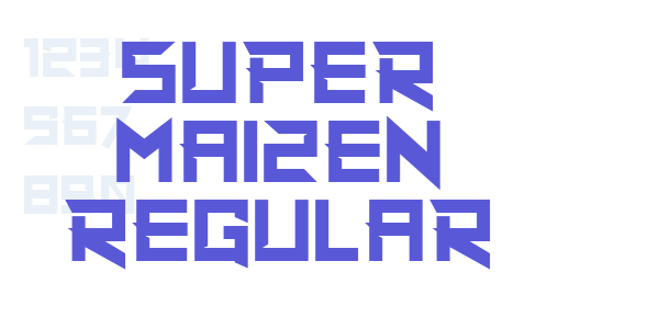 Super Maizen Regular font free