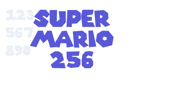 Super Mario 256 font