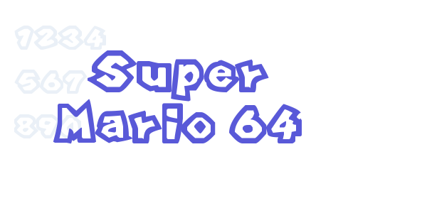 Super Mario 64 font free