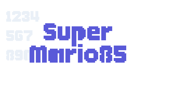 Super Mario85 font free