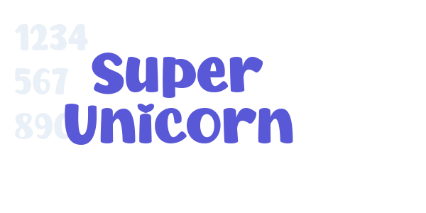 Super Unicorn font free