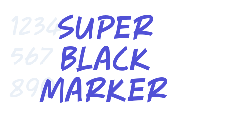 Super Black Marker-font-download