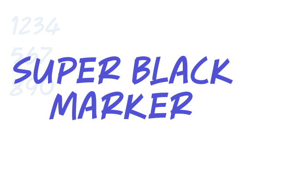 Super Black Marker