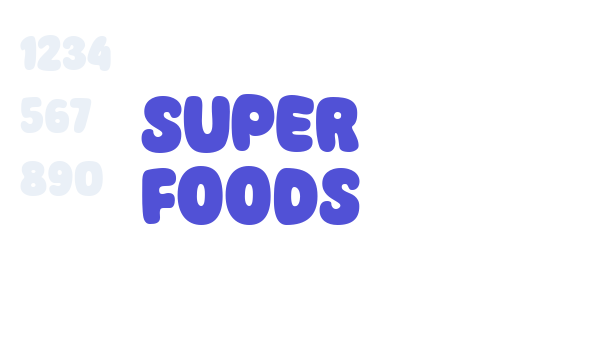 Super Foods font download