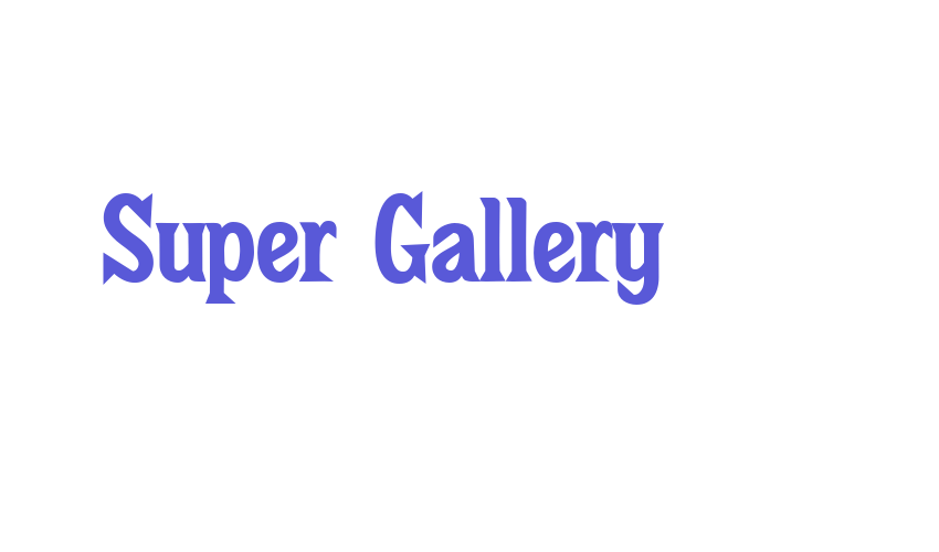 Super Gallery Font Download