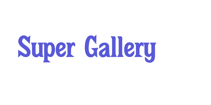 Super Gallery Font Download