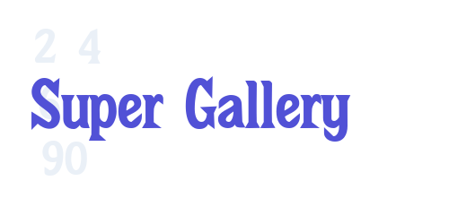 Super Gallery-font-download