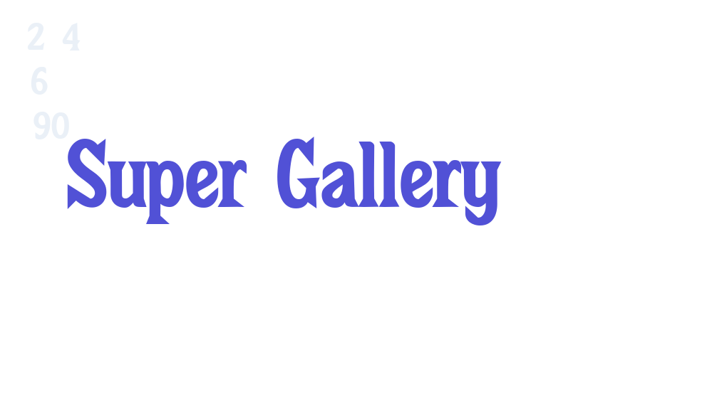 Super Gallery-font-download