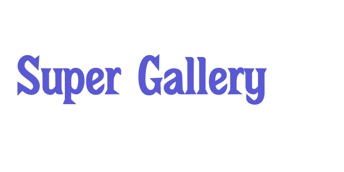 Super Gallery Font