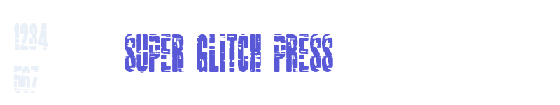 Super Glitch Press-related font