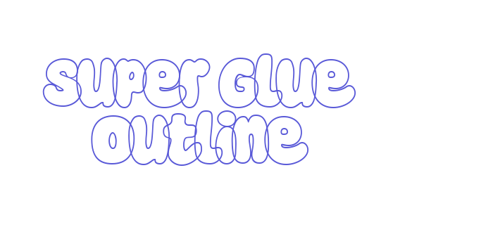 Super Glue Outline Font Download