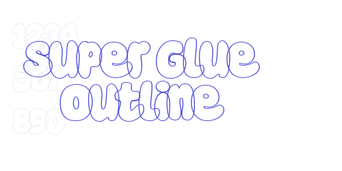 Super Glue Outline-font-download