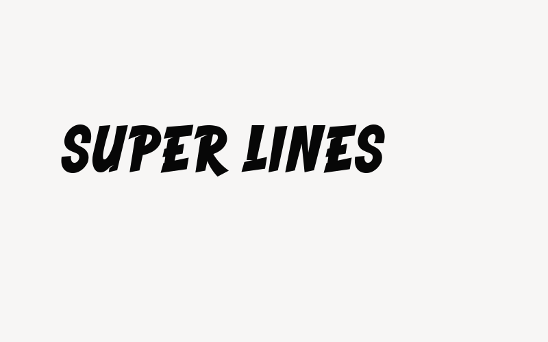 Super Lines Font