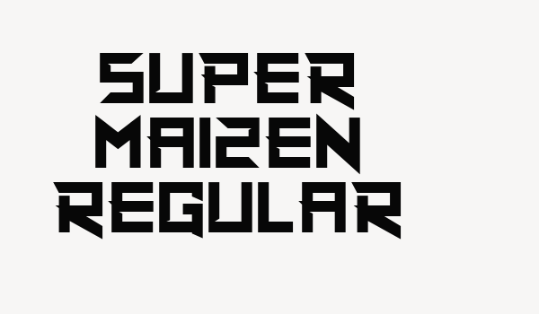 Super Maizen Regular Font