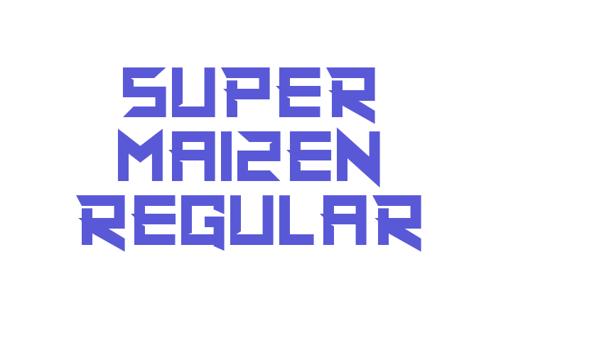 Super Maizen Regular Font Download