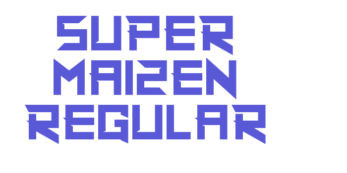 Super Maizen Regular Font