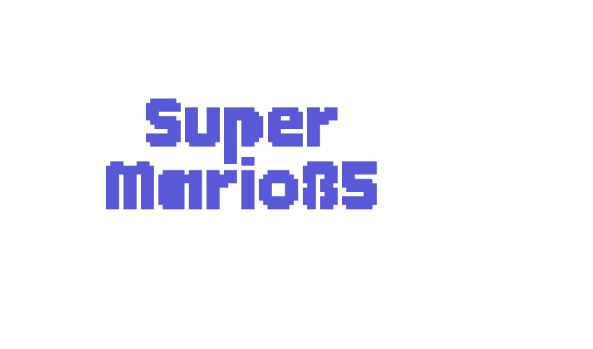 Super Mario85 Font Download