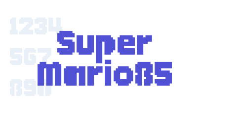 Super Mario85-font-download