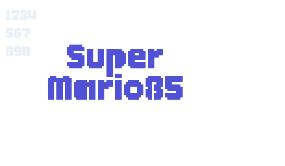 Super Mario85-font-download