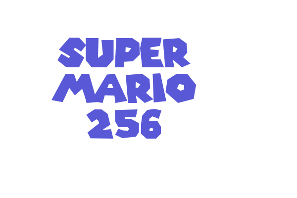 Super Mario 256 Font