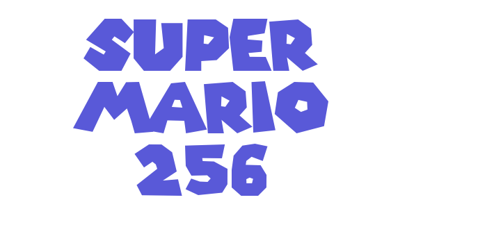 Super Mario 256 Font