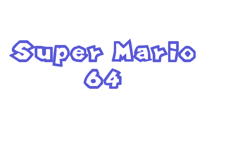 Super Mario 64 Font