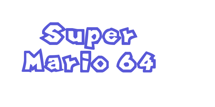 Super Mario 64 Font