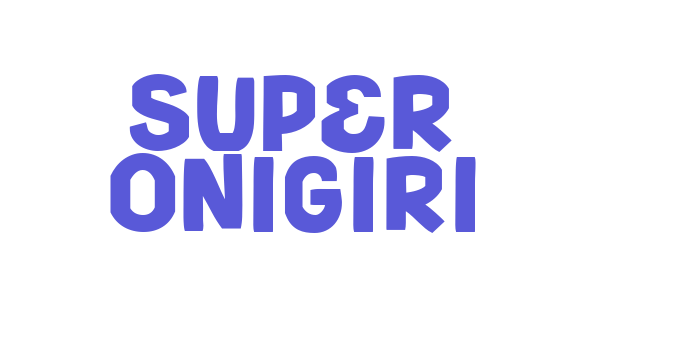 Super Onigiri Font Download