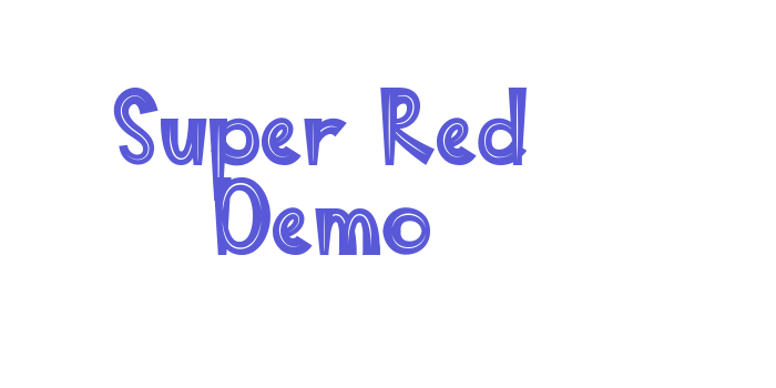 Super Red Demo Font Download