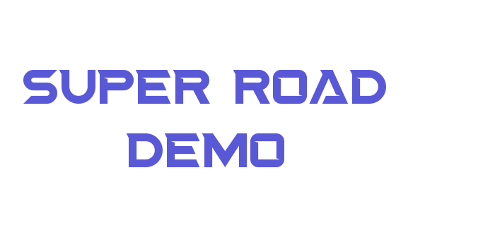 Super Road Demo Font