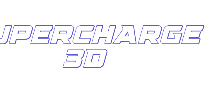 Supercharge 3D Font Download