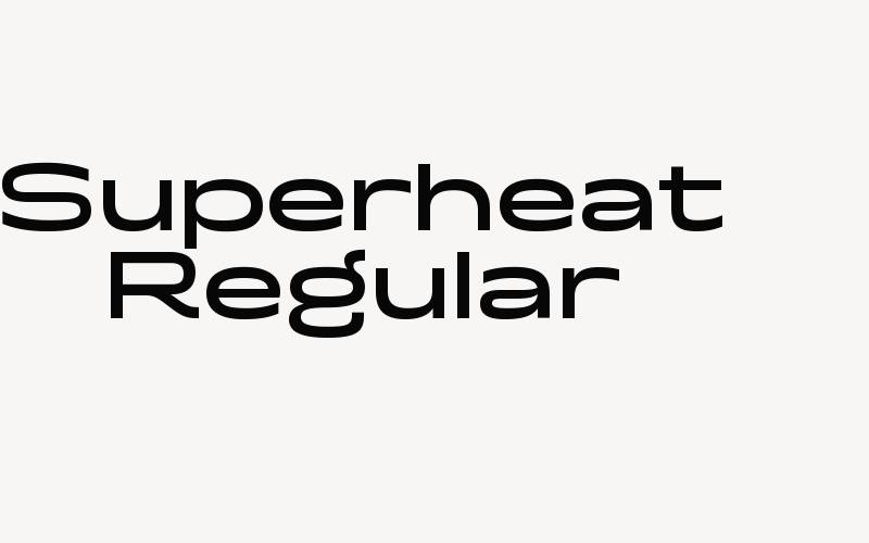 Superheat Regular Font