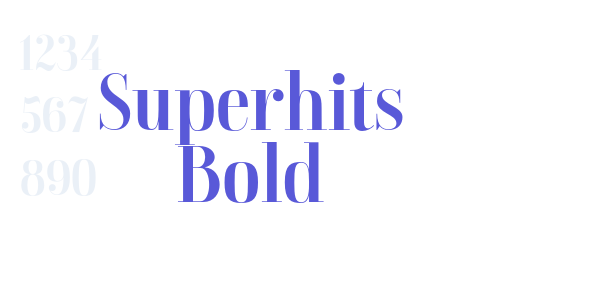 Superhits Bold font free