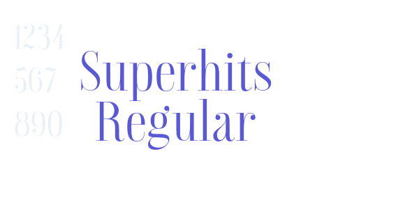 Superhits Regular font free