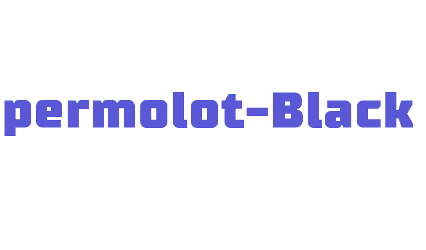 Supermolot-Black Font