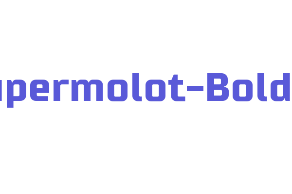 Supermolot-Bold Font