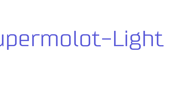 Supermolot-Light Font Download