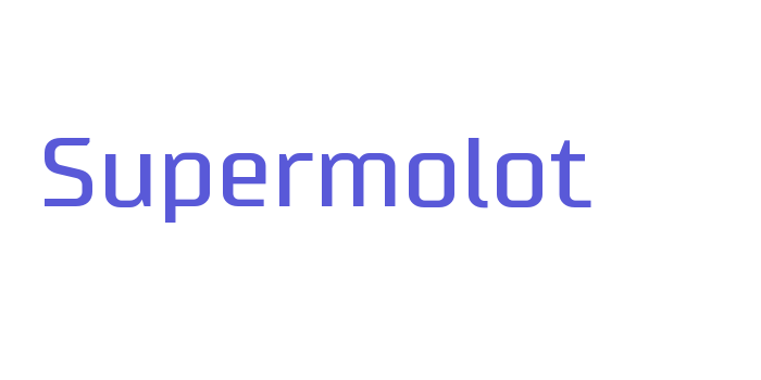 Supermolot Font Download