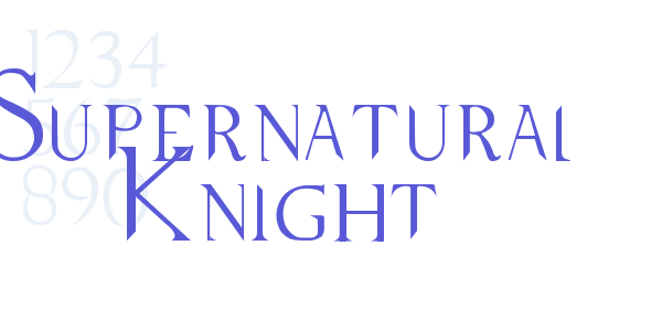 Supernatural Knight font free