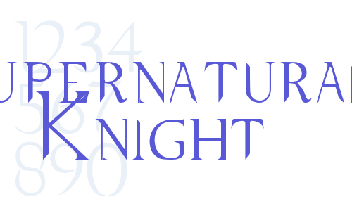 Supernatural Knight Font Download