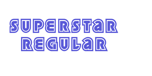 Superstar Regular font