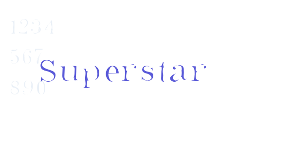 Superstar font free