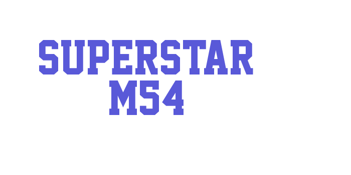 Superstar M54 Font Download