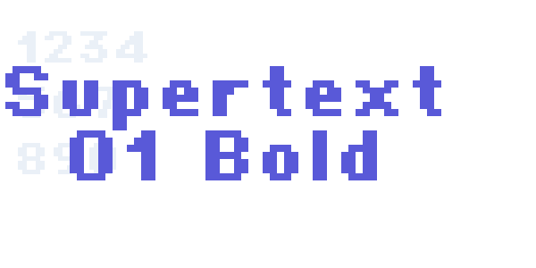 Supertext 01 Bold font free