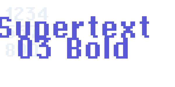 Supertext 03 Bold font free