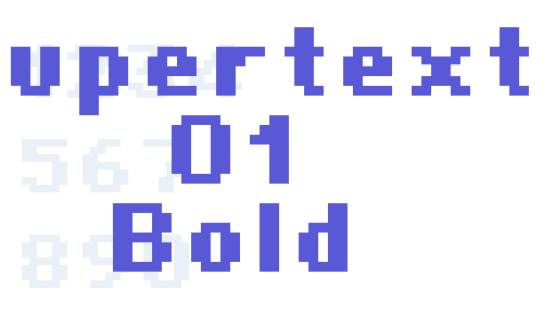 Supertext 01 Bold Font Download