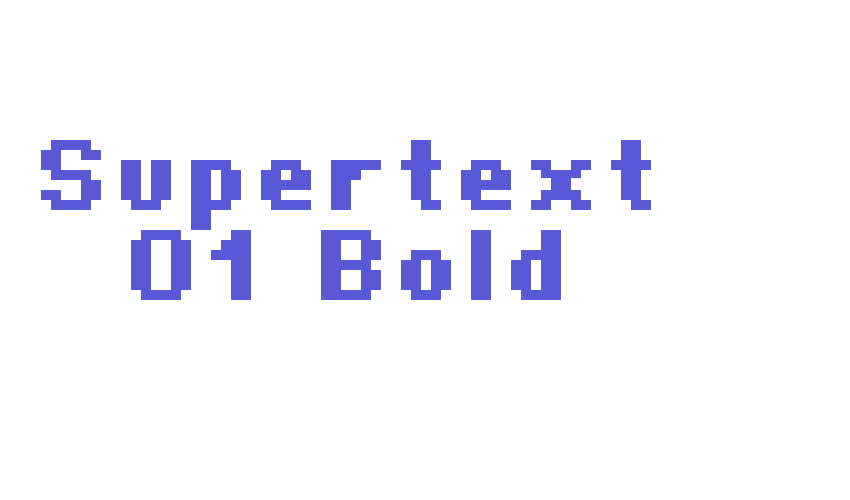 Supertext 01 Bold Font