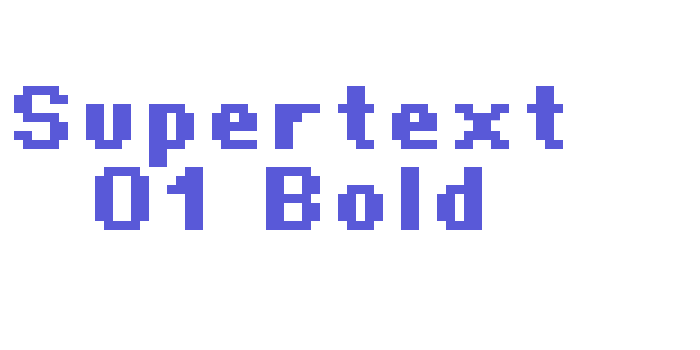 Supertext 01 Bold Font Download